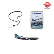 Combo Boeing 787 Dreamliner Retractable Lanyard, Boeing Endeavors 777 Lapel Pin & 747 Sky magnet