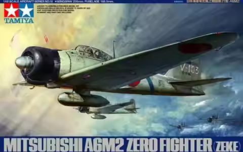 Tamiya 61016 1/48 Aircraft Model Kit Mitsubishi A6M2 Zero Fighter Type 21(Zeke)