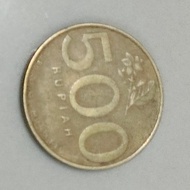 uang koin 500 bunga melati 2001