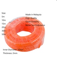 50meter Garden PVC Orange Hose 16MM ID PVC WATER PIPE / PAIP AIR GETAH ORANGE