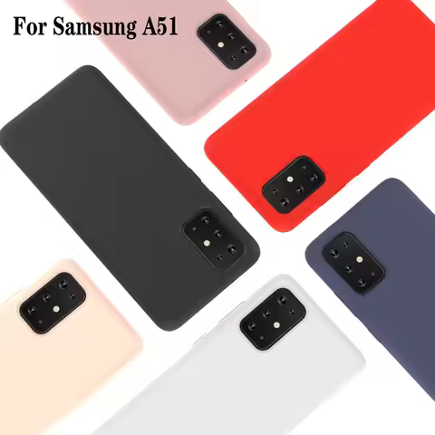For Samsung A51 Matte silicone soft Candy color Case for Samsung Galaxy A51 Matte Soft Back Phone Co