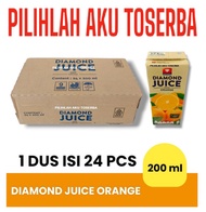 DIAMOND JUICE ORANGE Jus Jeruk 200 ml - ( HARGA 1 DUS )