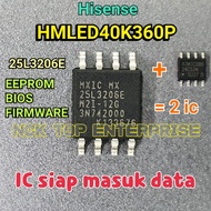 Hisense HMLED40K360P IC MX25L3206E EEPROM / BIOS / FIRMWARE RSAG7.820.4833 40K360P HMLED40K360