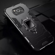 For Xiaomi POCO X3 Pro M3 X3 NFC F3 F2 Pro Mi 10T Pro Lite 10 Ultra Note 10 Pro 10 Lite Luxury  Armor Magnetic Metal Ring Car Bracket Holder Phone Case Soft Shockproof Phone Case