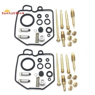 for Honda Hawk 400 CB400T CB400 N 1980-81 Carburetor Repair Carb Rebuild Kit 2 Sets