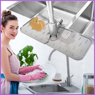 ̅ Kitchen Sink Splashback Bathroom Faucet Water Receiver Pad Sink Drain Pad Silicone Faucet Pad
