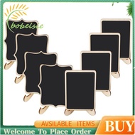 Mini Chalkboard Signs, 20 Pack Framed Small Chalkboard Labels with Easel Stand, Wooden Blackboard fo