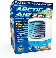 Arctic Air Chill Zone Evaporative Cooler with Hydro-Chill Technology, Portable Fan with 4 Adjustable Speeds, 8-Hour Cooling, Fan for Bedroom, Living Room, Basement, Office &amp; More,White