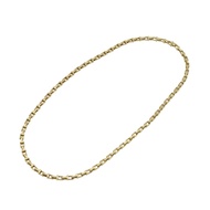 成色極佳 Tiffany & Co. K18YG T 字窄鏈項鍊 750 黃金首飾 0977 [二手] TIFFANY&Co. 男女通用
