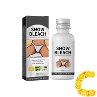 Snow Bleach Krim Pemutih Salji 30ml Krim Pemutih Salji untuk Bahagian Sulit dan peluntur salji Ketia