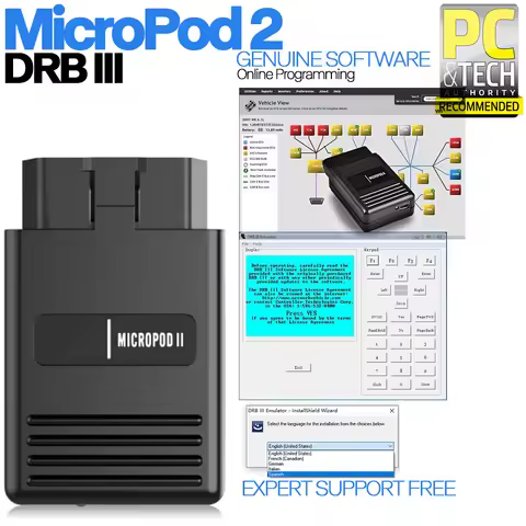 2020 V17.04.27 Multi-Languages Online Programming MicroPod2 Professional Diagnostic for Chrysler F-i