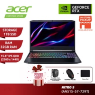 ACER NITRO 5 AN515-57-729T - Gaming Laptop (i7-11800H / 32GD4 / 1TBSSD /  RTX3070 8GD6 / WIN11)