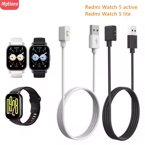Magnetic Charger for Redmi Watch 5 Active USB Charging Cable Power Charge for Redmi Watch 5 Lite,Red