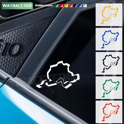 1 Pc N Line Performance Nürburgring Sticker Side Fender Window Decal For Hyundai i30 i20 Tucson Elan