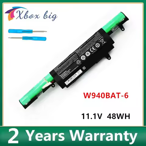 11.1V 48WH W940BAT-3 W940BAT-4 W940BAT-6 6-87-W940S-42F1-P Laptop Battery Batteries For Clevo W94LS