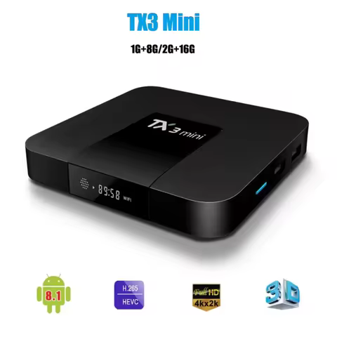 4K Ultra HD Android TV Box TX3 Mini Amlogic Quad-Core 2GB RAM Google Ecosystem Home Theater Gaming L