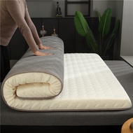 Mattress Topper Single Queen King Size Tatami Foldable Floor Pad Mat Solid Color Soft Mattress Protector