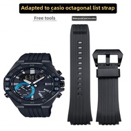 Durable Silicone Watchband Compatible With Casio Edifice ECB-10YPB & ECB-950 Octagon Series