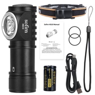 Sofirn HS10 USB C Rechargeable Mini 16340 Headlamp 1100lm LH351D 90CRI Angle Flashlight TIR Optics