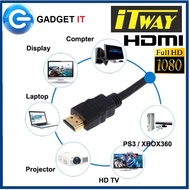 ITWAY HDMI TO HDMI (CAB-HDMI-HDMI-1.5M,2M-US01601,3M-US01602,5M-US01603,10M-US01604,15M-US01605,20M-
