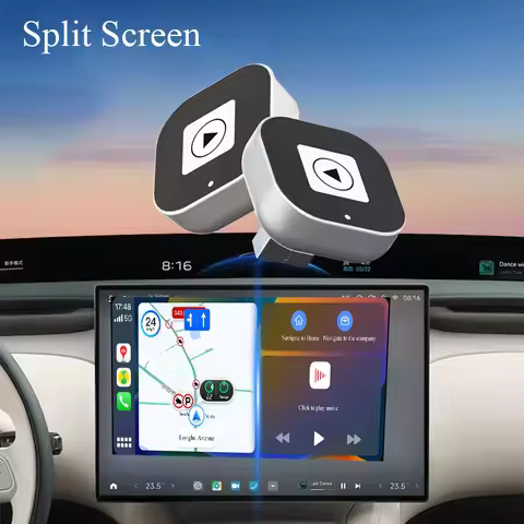 Gallop Sprite 2in1 Wired to Wireless CarPlay Adapter Android Auto Dongle Plug And Play Smart AI Box 