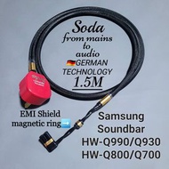 Samsung Soundbar電源線🎛️HiFi System Power Cable⛔阻隔EMI/RFI,減少聲音雜訊📊改善音效增加每個聲音細節📊優化聲音清晰度動態更沉浸適合:Samsung So