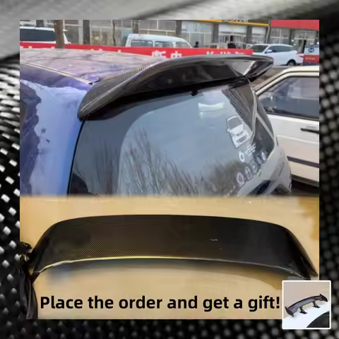 Car Rear spoiler for Honda FIT JAZZ 1st GD3 GD1 Modified Carbon fiber Tail Wing Auto accessories