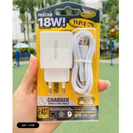 [ Type C Charger 18W ] Wekome Charger Raython 18Watt WP-U79 USB Type-C