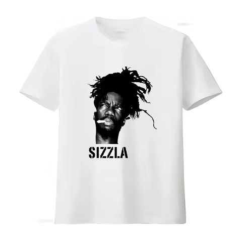 Vintage 90s 00s SIZZLA Kalonji T Shirt Rare Reggae Ragga Music Fan vintage Washed Stylish Breathable