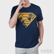 DOSH MEN'S T-SHIRTS SUPERMAN Round Neck T-Shirt 9FSMT5231-NV (XS-2XL)Size S-5XL