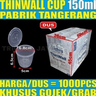 PROMO / TERMURAH Thinwall Cup 150ml puding puyo merpati gelas jelly es