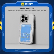 Njoy Transparent Card Case Shockproof Camera Protection for iPhone 17 Pro Max 16 15 14 13 12