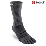 Injinji Performance 2.0 Trail Midweight Crew Coolmax Socks - Granite