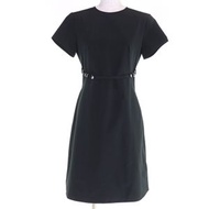 GIVENCHY BW222714L1 棉質繫帶短袖連身裙，黑色，36 碼，狀況極佳，包含衣架和衣物收納袋，意大利製造，正品，女款。