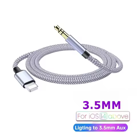 For iPhone Aux Cord iPhone 3.5mm Headphone Audio Jack Aux Cable Car Adapter For iPhone 15 14 13 12 1