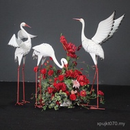 Wedding Props Lawn Wedding Egret Home Furnishing Bird Ornaments Outdoor Animal Iron Stage Decoration