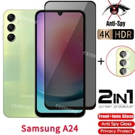 SamsungA24ฟิล์มแก้วแบบเทมเปอร์กัน-สายลับส่วนตัวฟิล์มสำหรับ Samsung ความเป็นส่วนตัวฟิล์มกันรอยป้องกัน