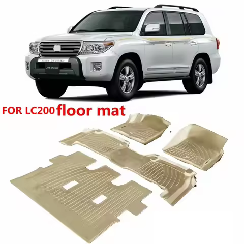 Use for Toyota Land Cruiser LC200 Car Carpet LC200 Car Floor Foot Mats Right Full Set Fit For LC200