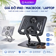 [MALL] GLOTECH Heatsink Holder GD_04: 2 fans, 360 rotation, for iPad/Computer