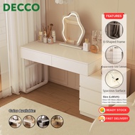 Decco 130cm/170cm Modern Dressing Table Side Cabinet Without Mirror Bedside Makeup Space Saving Comp