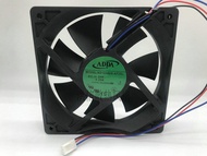 พัดลมอินเวอร์เตอร์3สาย ADDA 12025 AD1224UX-A73GL 24V 0.25A 12CM ของแท้ power amplifire fan พัดลมระบายอากาศ