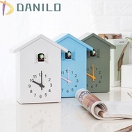 DANILO1 Cuckoo Wall Clock, Accurate Plastic Bird House Clock, Modern Design Silent Battery Powered With Clock Pendulum Wall Art Garden