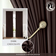 namaskar.curtain - Iris Hook/Eyelet Blackout Curtain - Code 5 (170cm-400cm)