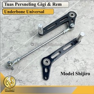 Shijiro Gear Lever Gear Stick Gear Brake Lever Package + Universal Underbone Gear Shift Stick