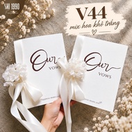 Vows card 44 (2 cards) - Wedding promise card |Wedding Vows |SHI1990