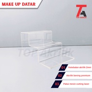 Acrylic Makeup Display 3-Tier Flat Acrylic Gift Make Up Display