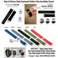 New Tali Jam Tangan Strap Digitec Runner / Pulse - Polos Rubber Simple