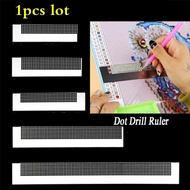 5D Point Drill Mesh Ruler Painting Accessories Storage Diamond Painting Ruler Tools Painting Tools