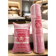 KAPUK PILLOW + KAPUK BOLSTER CAP MACAN COUPLE ECONOMIC