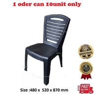 Plastic Chair |Side Chair|Dining Chair|Kerusi Plastik Tebal|Kerusi Hitam |Kerusi Sandar|Kerusi Kedai